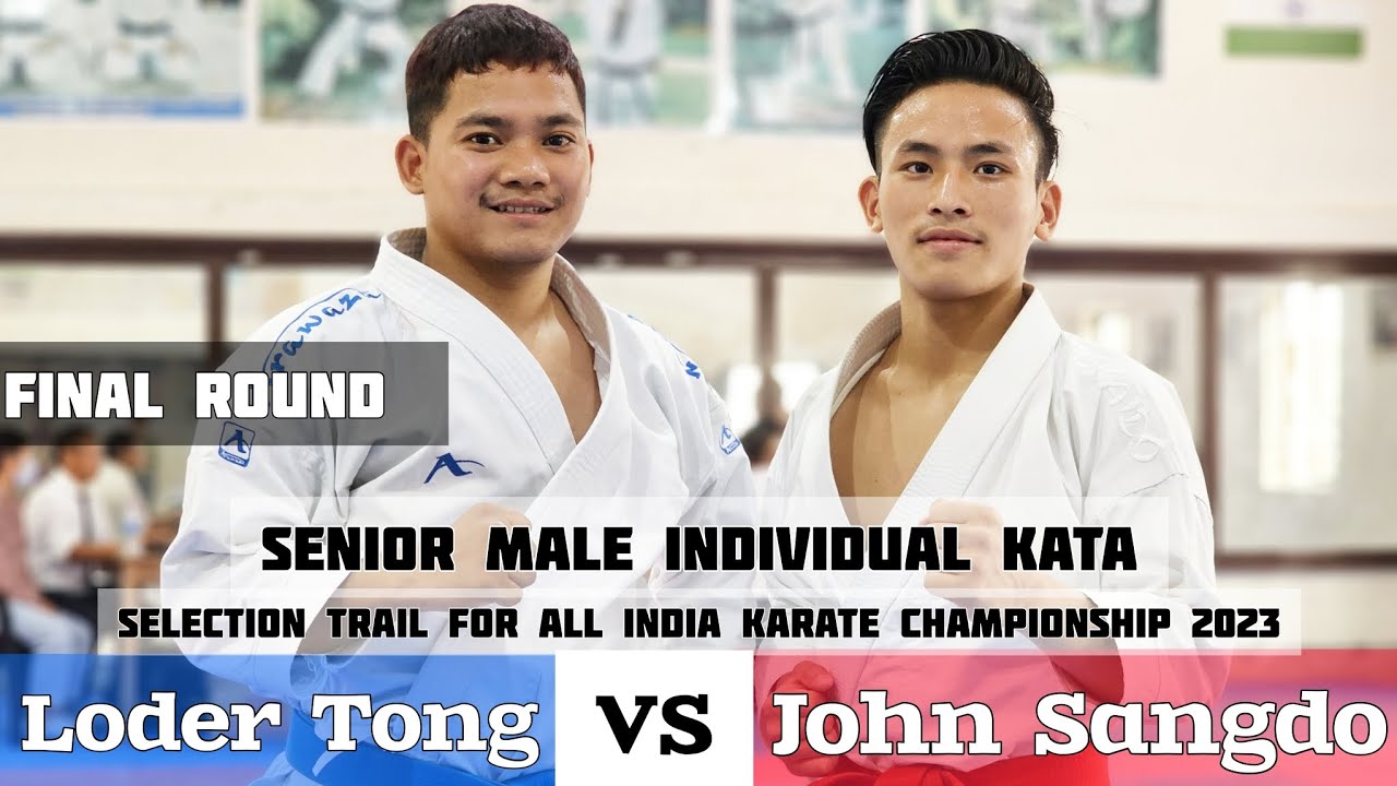 Lodar Tong vs John Sangdo,Senior Male Ind-kata, Final Round,All India Karate Championship2023,