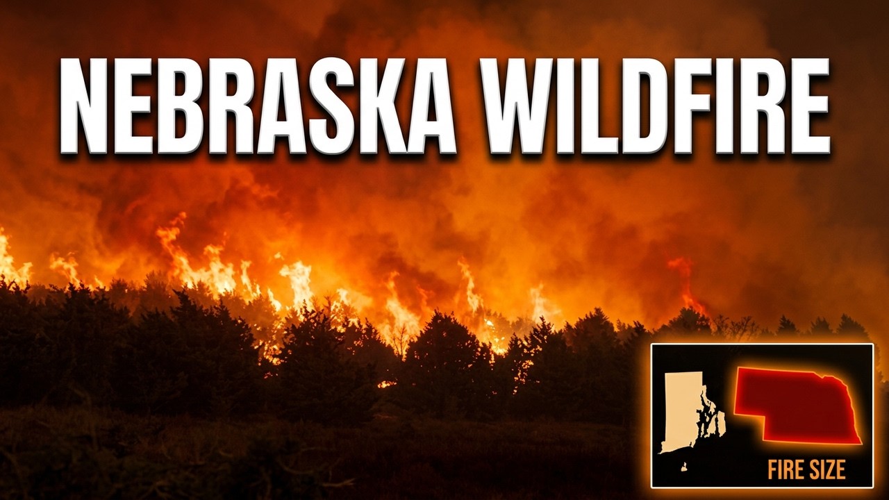 IT'S NOT STOPPING! Nebraska Wildfires BURN 800,000 Acres - Area BIGGER Than Rhode Island