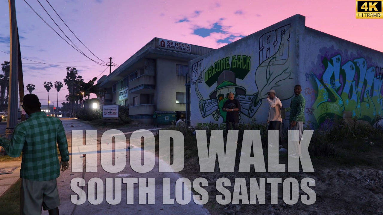 Hood Walk - Los Santos GTA V Enhanced 4K