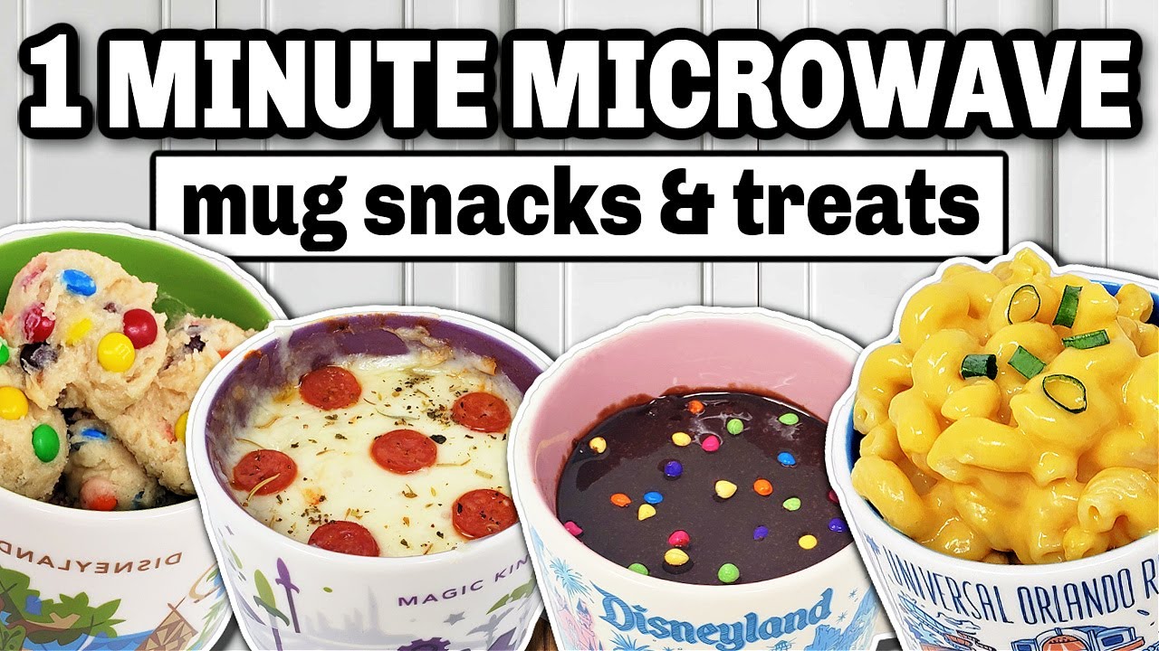 1 Minute Microwave Mug Cake Recipes | After School Snacks & Treats!