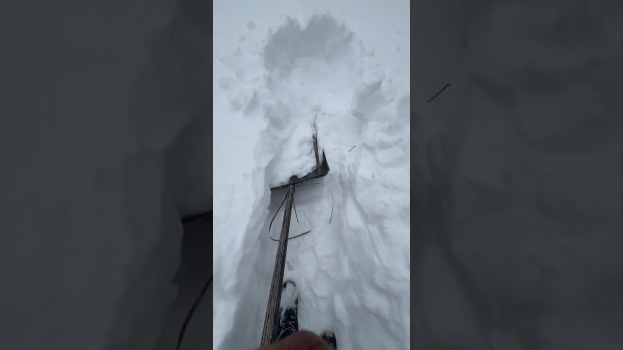 This is the after effect of the snow storm ❄️ 