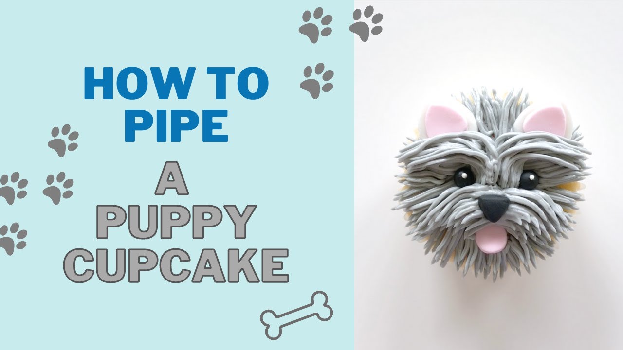 How To Pipe A Puppy Cupcake