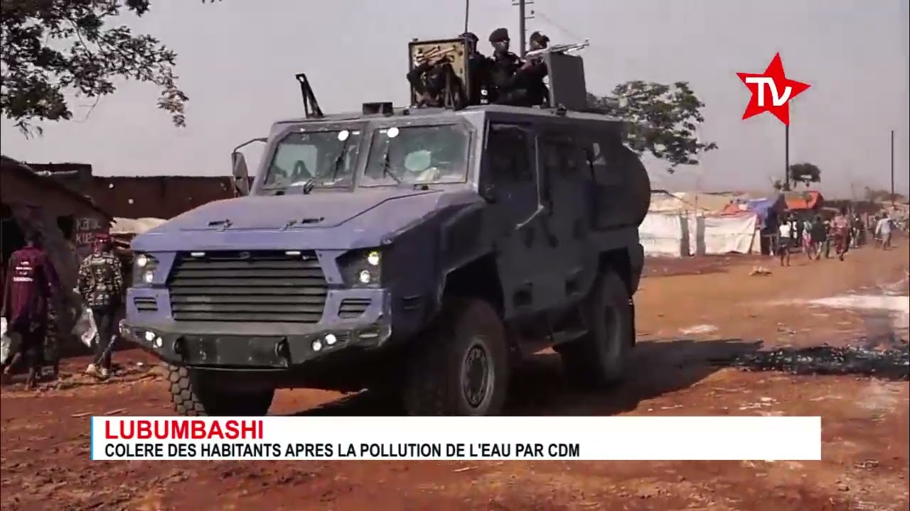 LUBUMBASHI : COLÈRE DES HABITANTS APRÈS LA POLLUTION DE L’EAU PAR L’ENTREPRISE CDM
