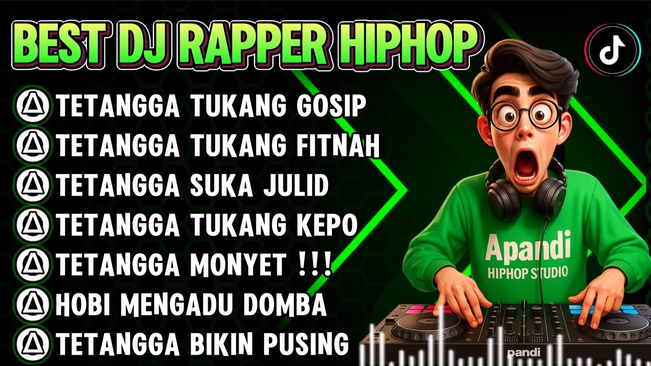 🎧BEST DJ RAPPER HIPHOP🎶 || TETANGGA TUKANG GOSIP || TETANGGA MONYET !!! TERBARU 2025 #djhiphop #rap 