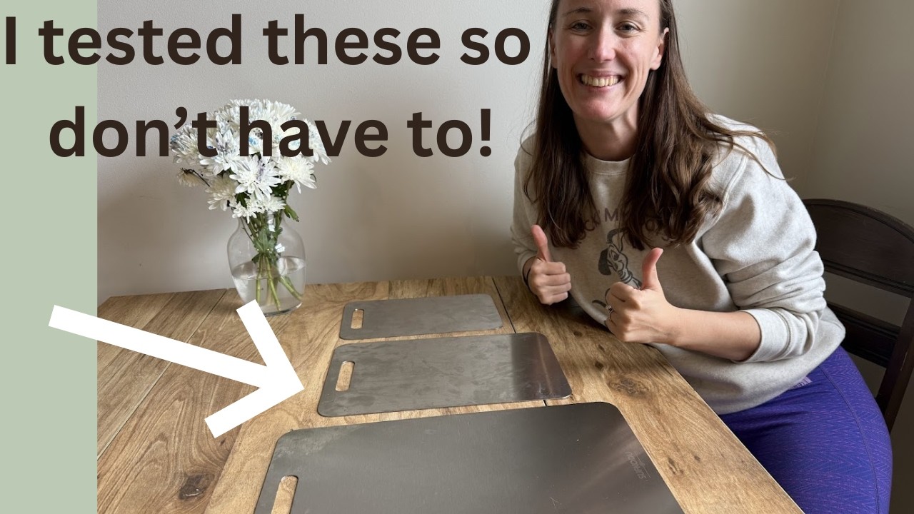 Sick of plastic cutting boards? Titanium is a great option!