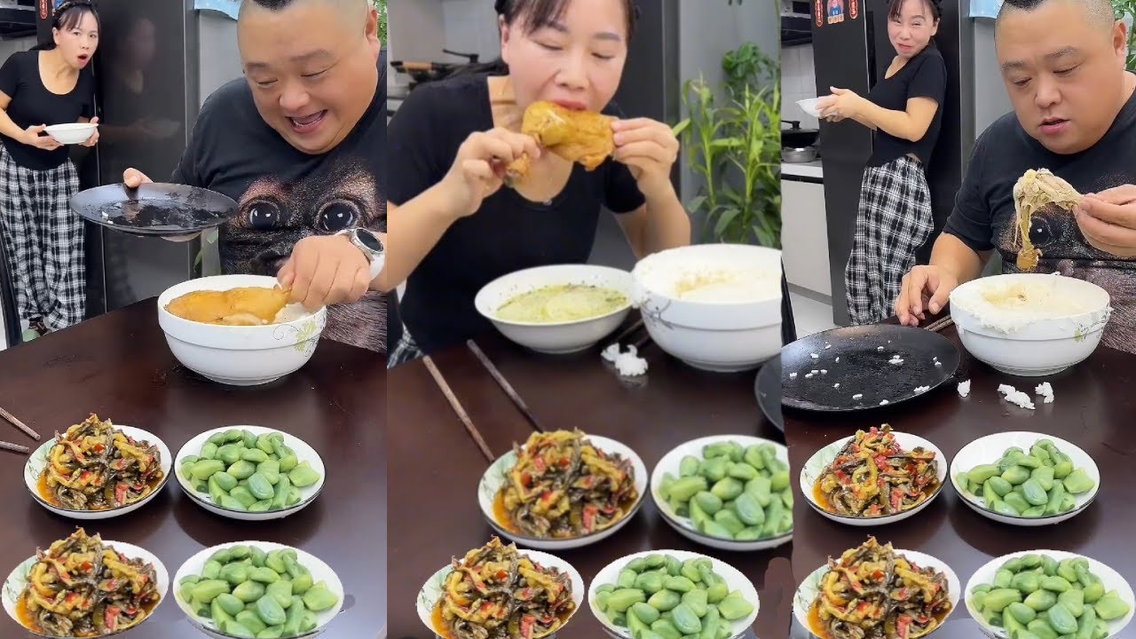 老公偷吃的毛病又犯了，我偷偷把他藏得雞腿吃光了，他只得到了雞骨頭【胖嫂美食】