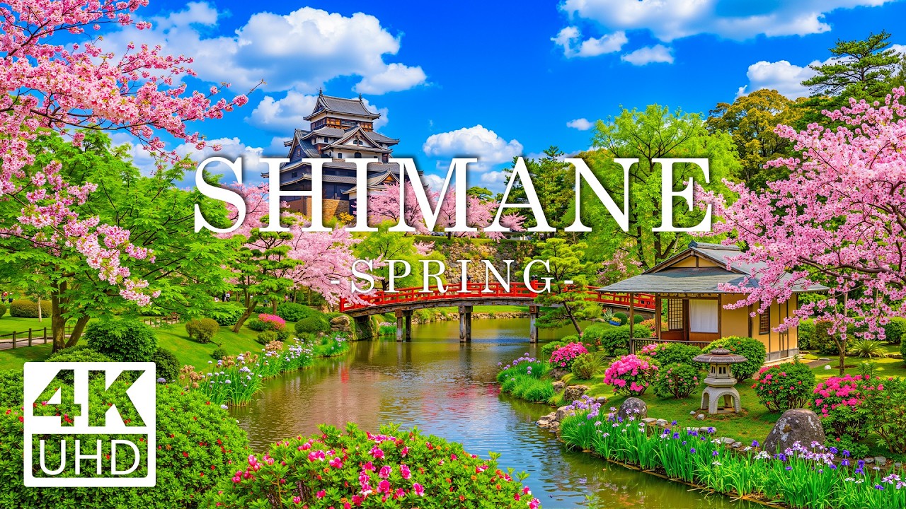 Shimane in Spring 4K - Relaxing Music With Beautiful Natural Landscape - 4K Video (60FPS)