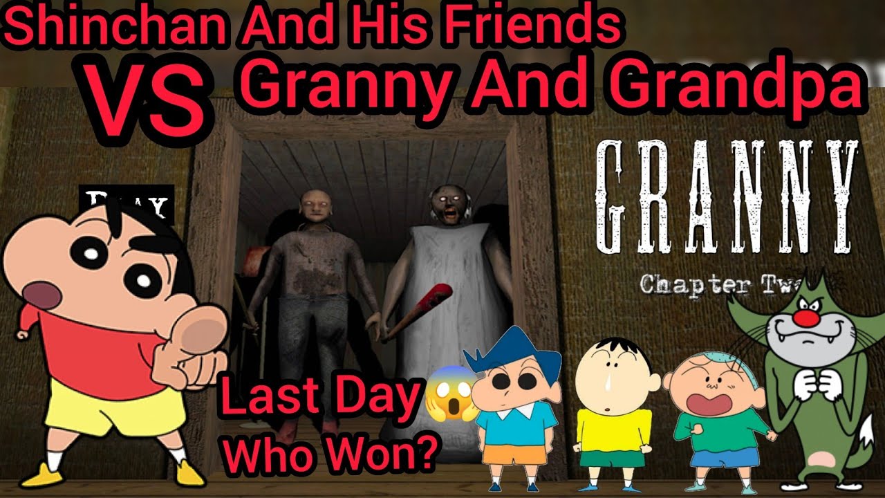 Shinchan And His Friends Vs Granny And Grandpa🔥Gone Intense😱 (Granny Chapter 2)