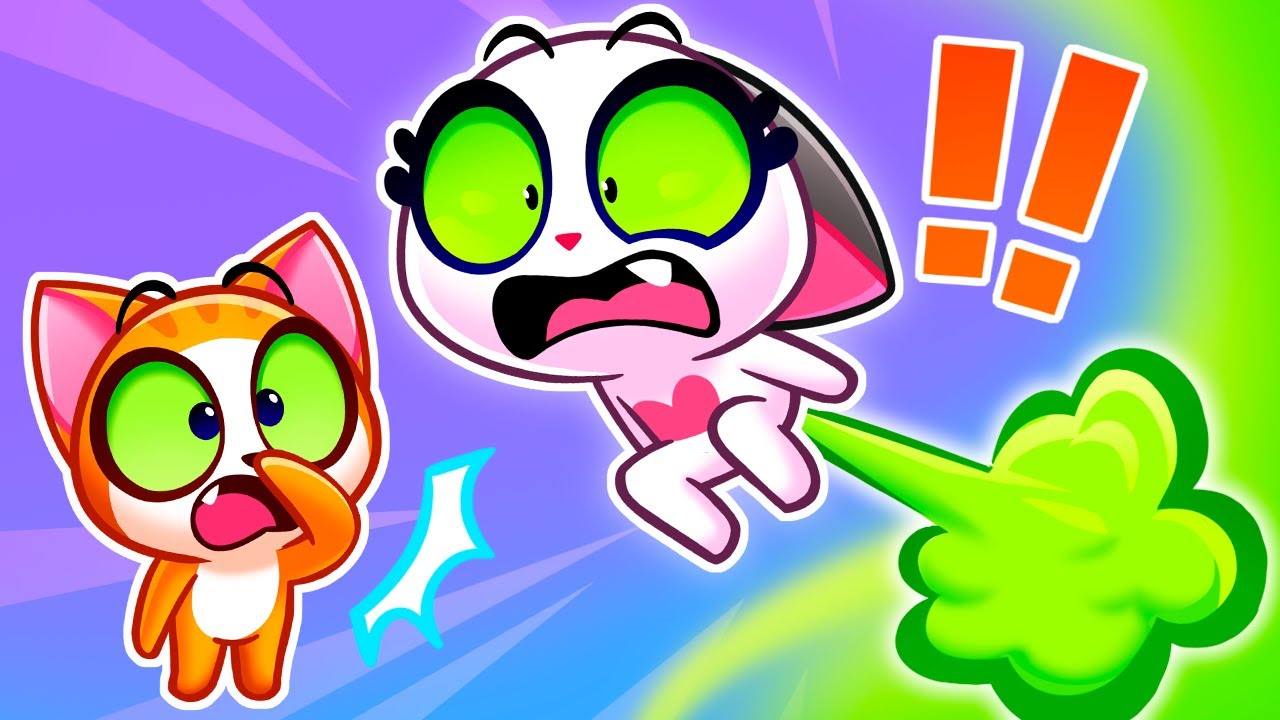 Why Do Whe Burp And Fart?!💩 Healthy Habits For Kids || Purr-Purr Stories