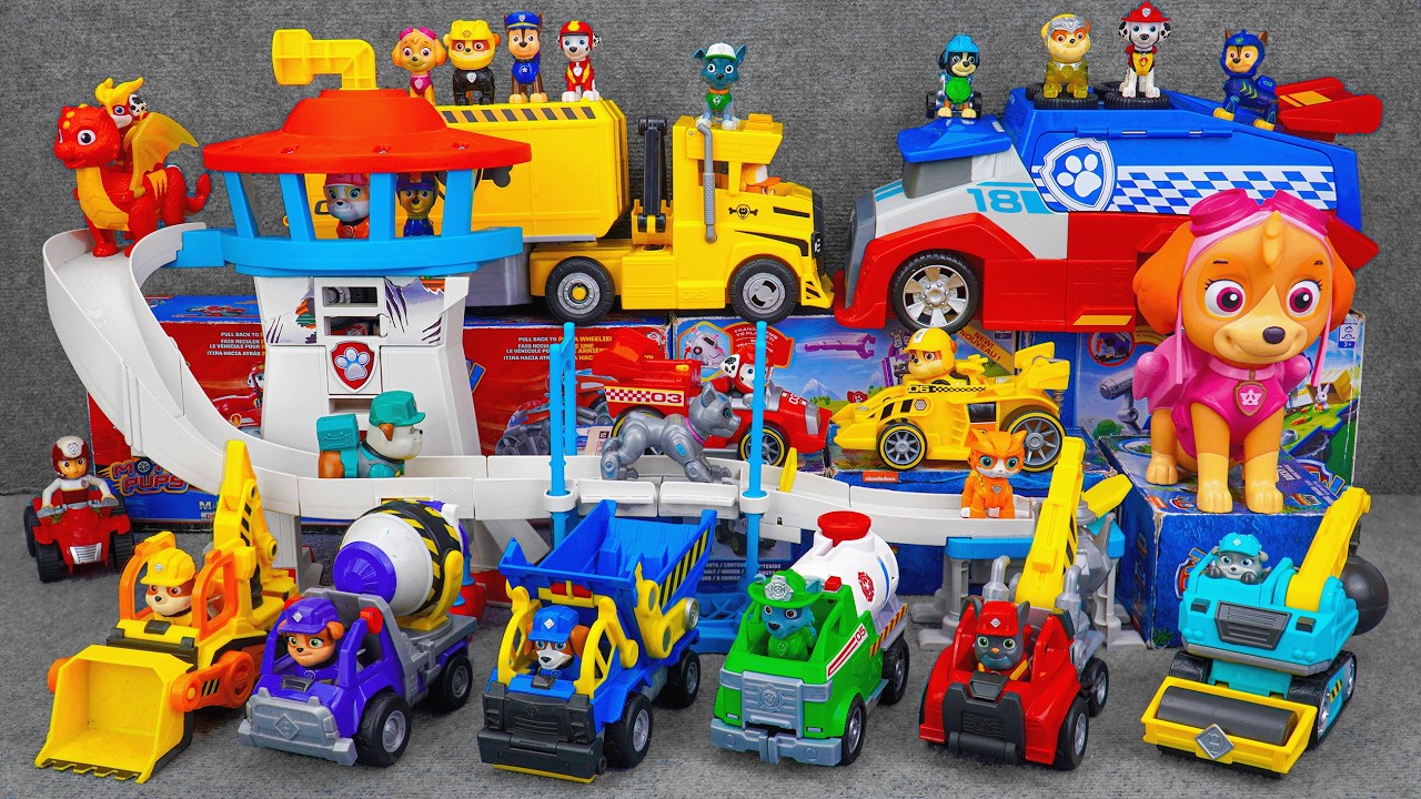 Unboxing Paw Patrol Cat Pack Adventure Bay Set | Paw Patrol Multiple of Construction Truck Review