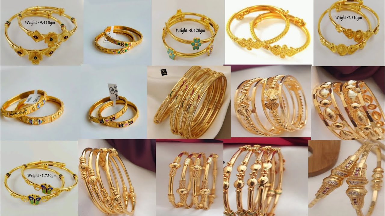 Trending gold bangles designs ||latest hand bracelet designs gold