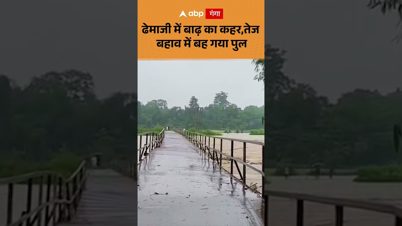 Flood News: Flood wreaks havoc in Dhemaji, bridge washed away in strong current | ABP GANGA