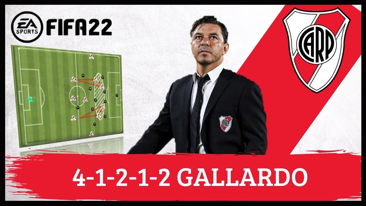 Marcelo Gallardo 4-1-2-1-2 River Plate FIFA 22 |Tácticas|