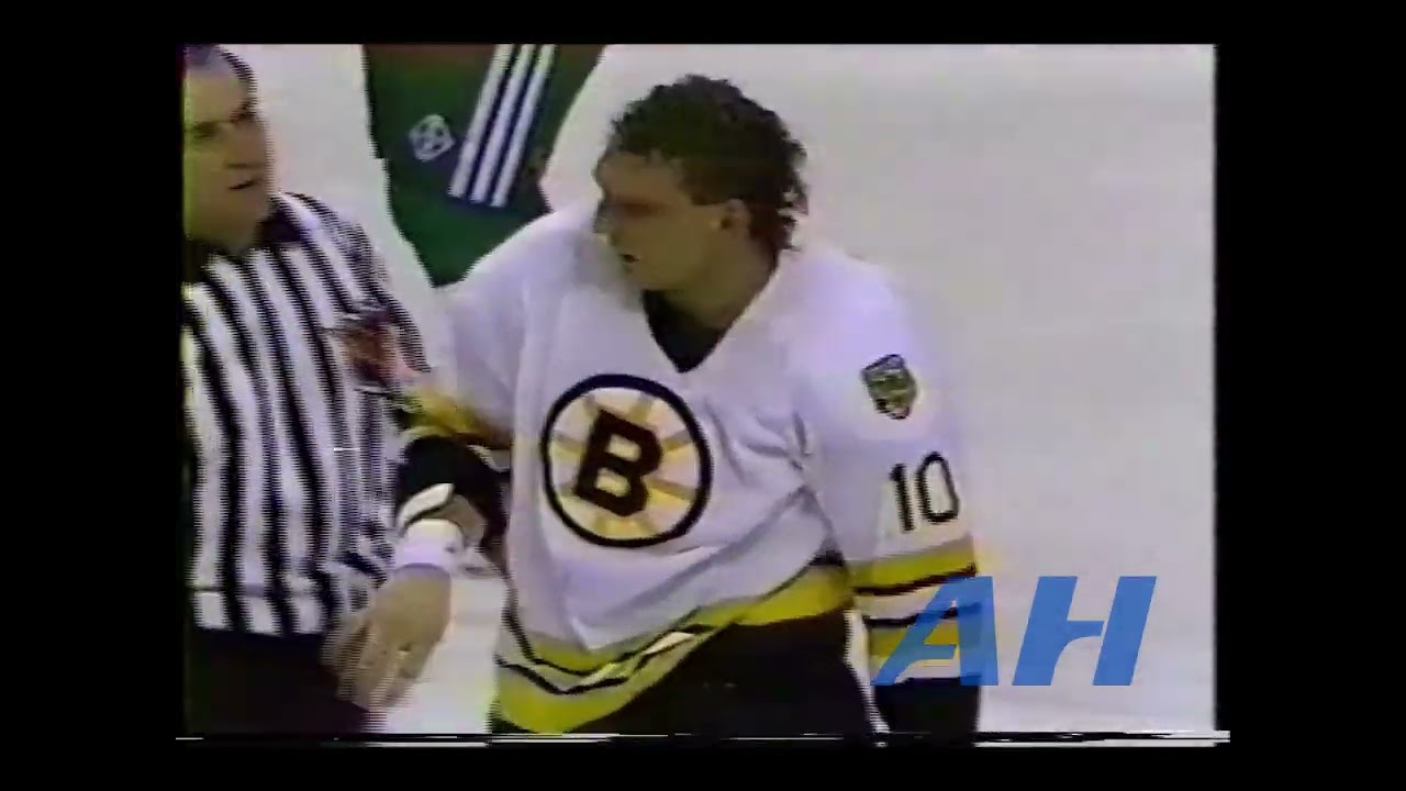 NHL Mar. 31, 1991 Boston Bruins v Hartford Whalers (R) Ken Hodge Jr. v Jim McKenzie