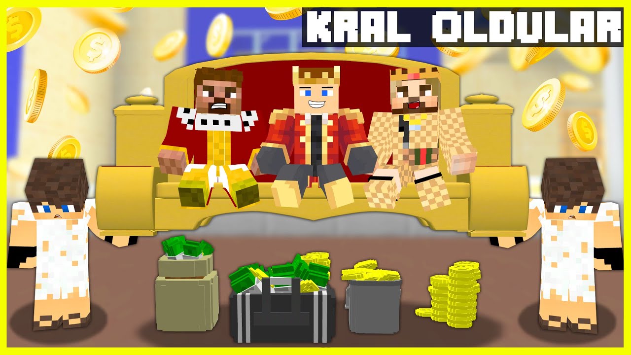 MİNECRAFT ŞEHİRDEKİ HERKES KRAL OLDU FİLMİ! 👑 - Minecraft ZENGİN FAKİR HAYATI