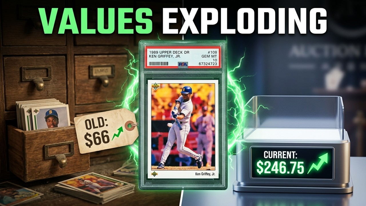 Резкий рост цен на бейсбольные карточки 1980-х и 1990-х годов.
