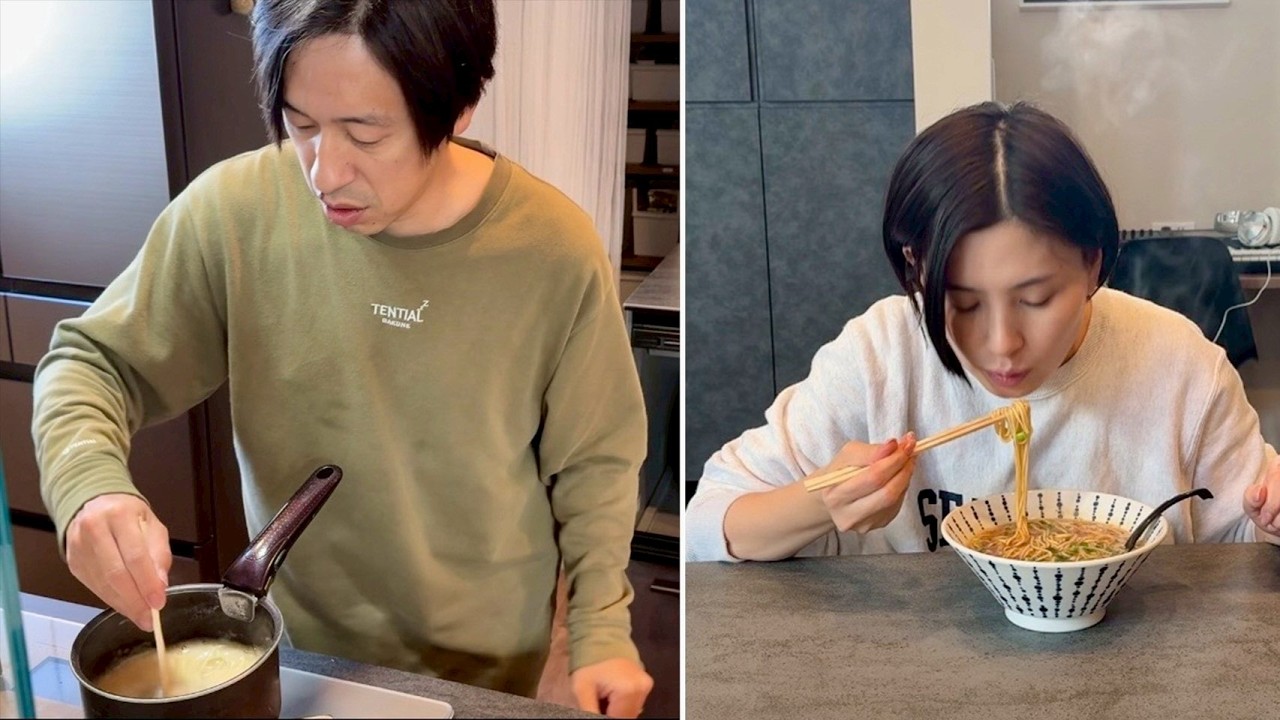 【やっとや！！】ずっと嫁に作りたかったラーメン食べてもらった！