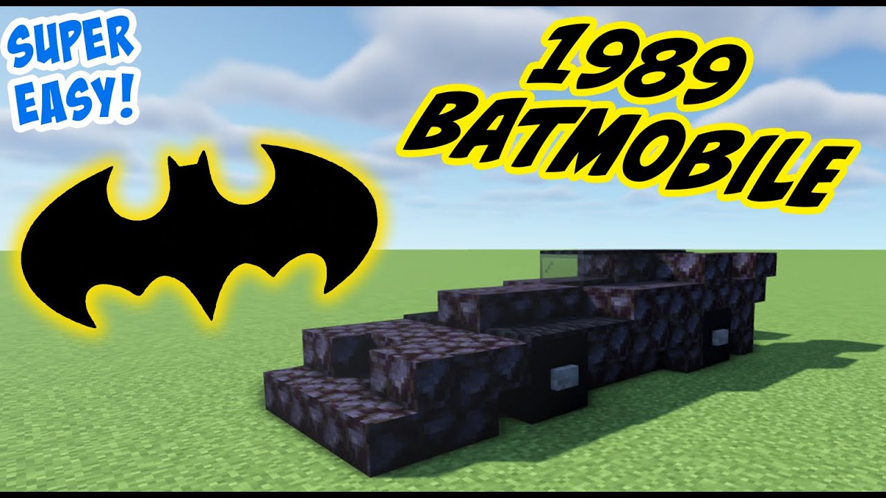 How to Build the BATMOBILE in Minecraft! [Vehicle Tutorial]