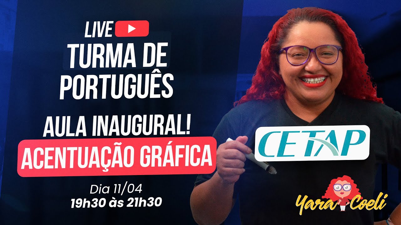 Questões CETAP - Português - Acentuação Gráfica- Língua Portuguesa