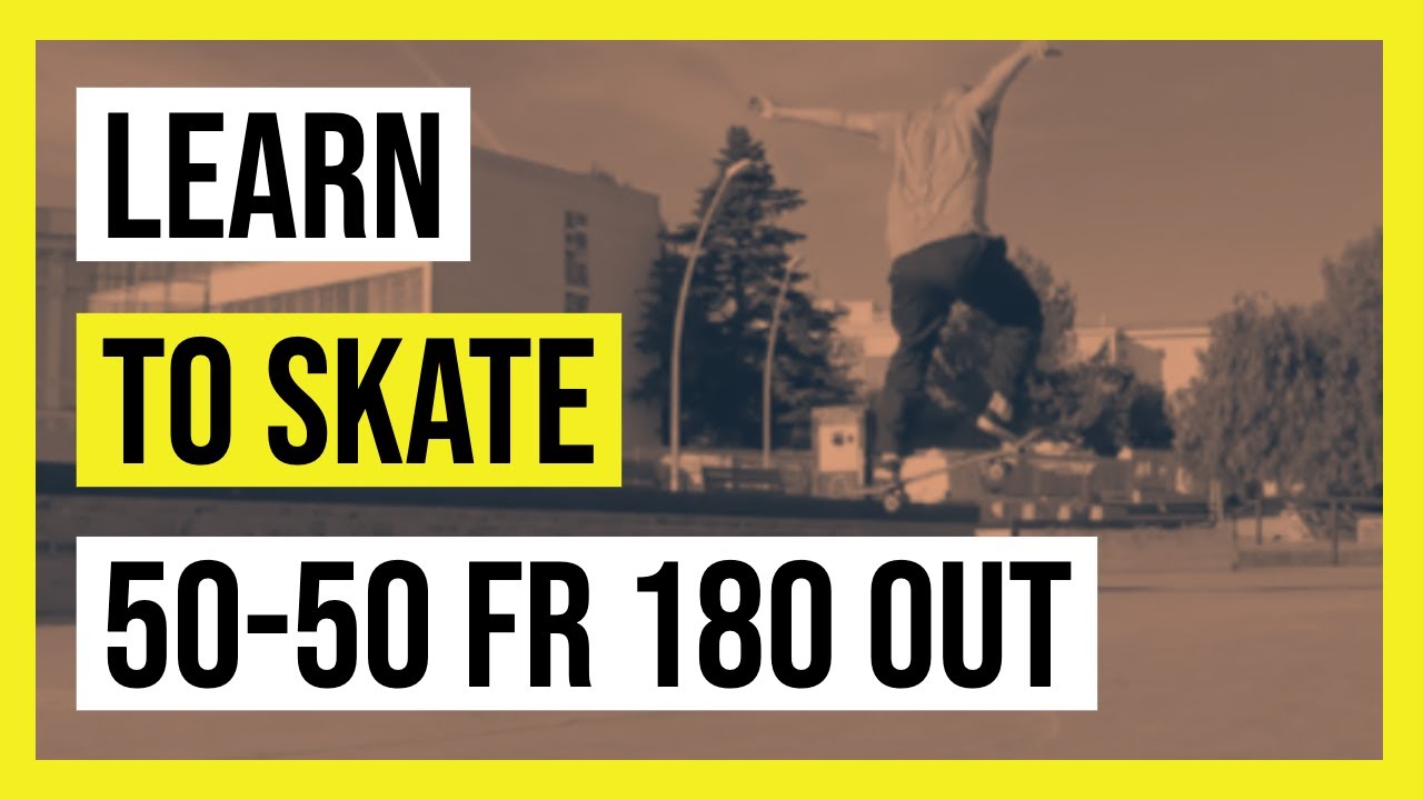 How to 50-50 frontside 180 out  | Learn to skate | Skateboard tricks