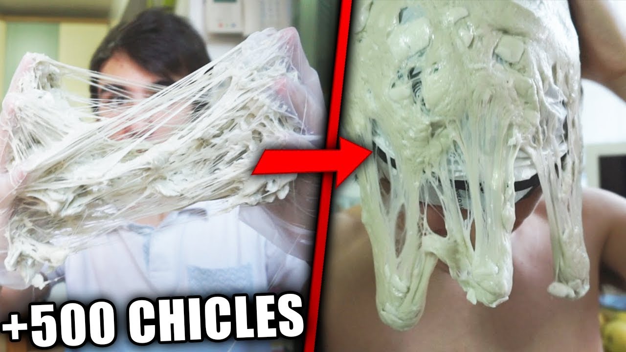 ME ENVUELVO con +500 CHICLES | RETO EXTREMO CON CHICLES (NickSaurus)