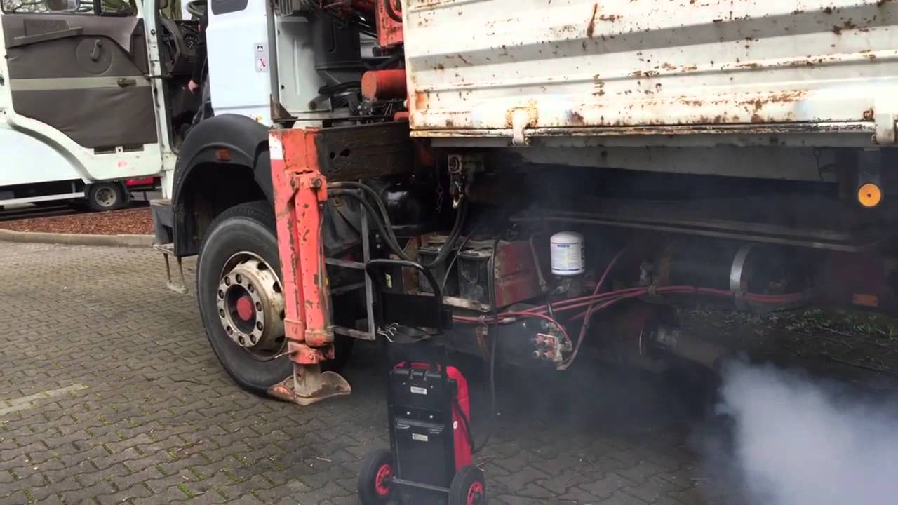 Coldstart V8 smokey Deutz aircooled/Kaltstart IVECO Magirus-Deutz luftgekühlt KHD V8/Meiler Kran