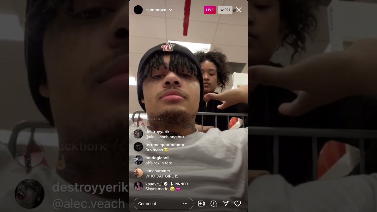 Summrs pulls out a glock in target (IG live)
