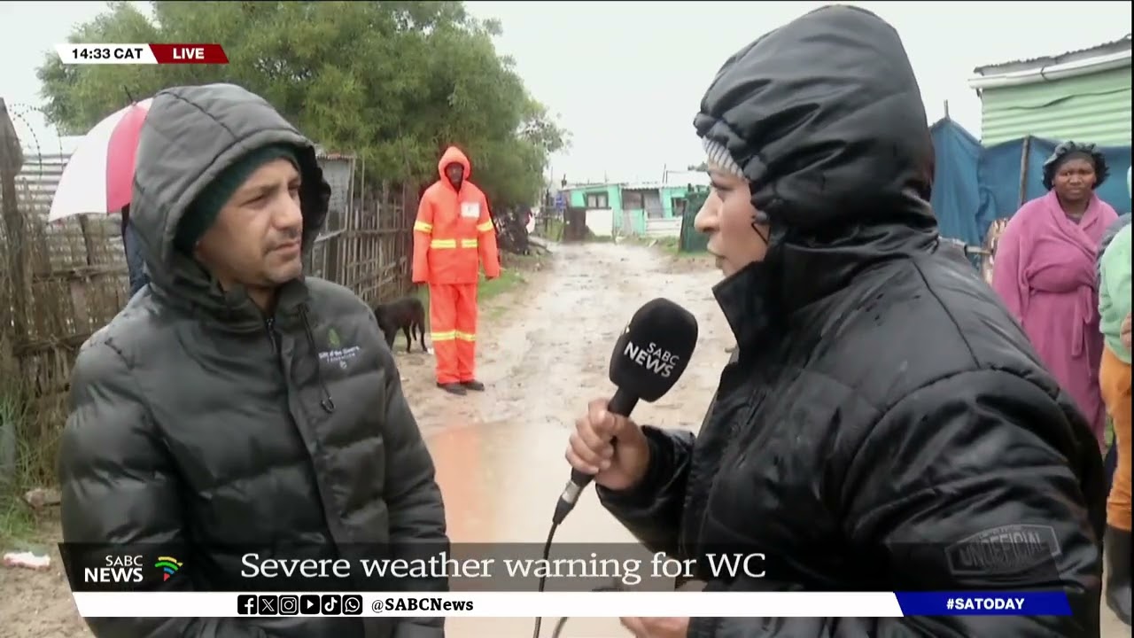 Vanessa Poonah updates on severe weather conditions in Western Cape