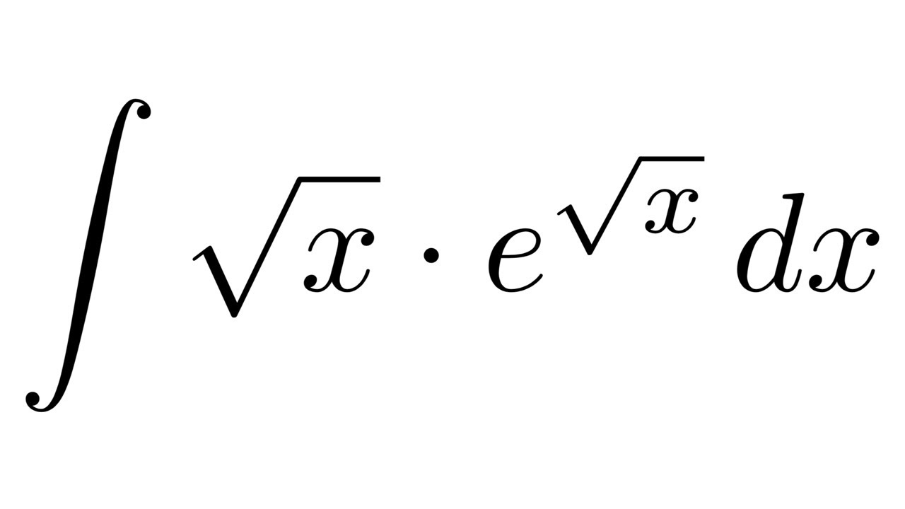 Integral of sqrt(x)*e^sqrt(x) (substitution + by parts)