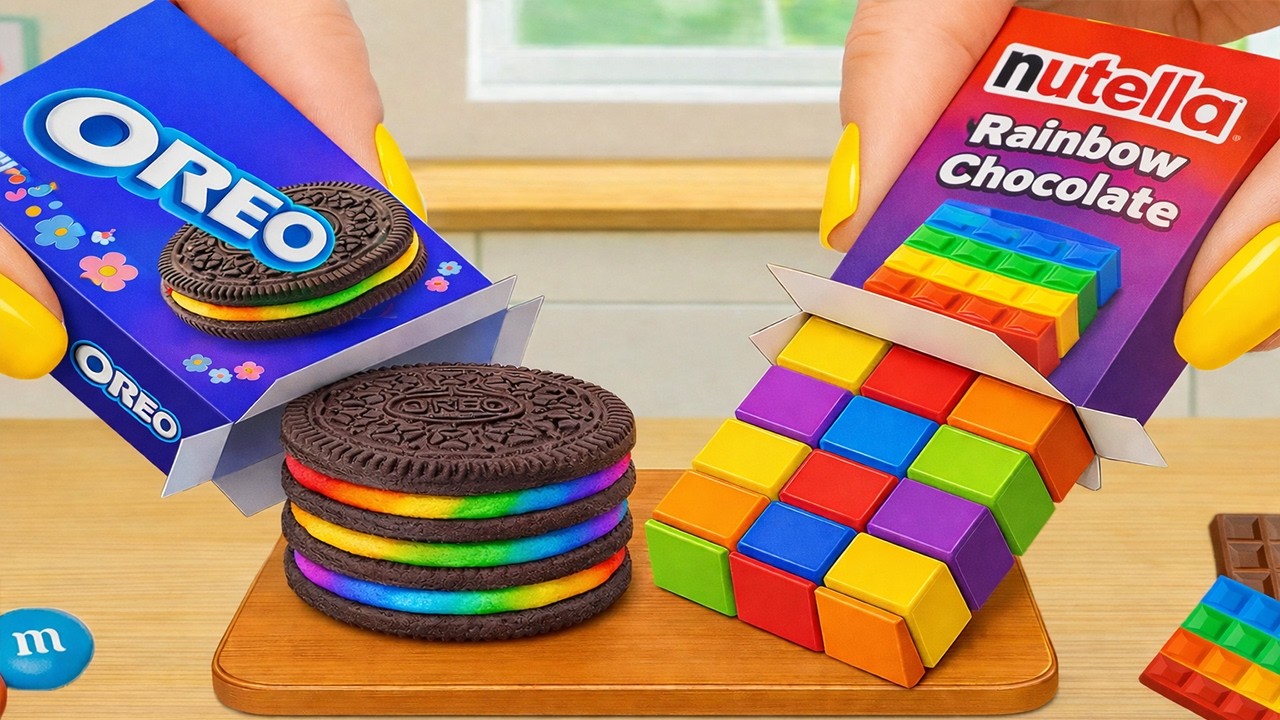 Mini Rainbow Heart Cake Recipe 🌈 Colorful Cake Decorating Tutorial by Mini Bakery