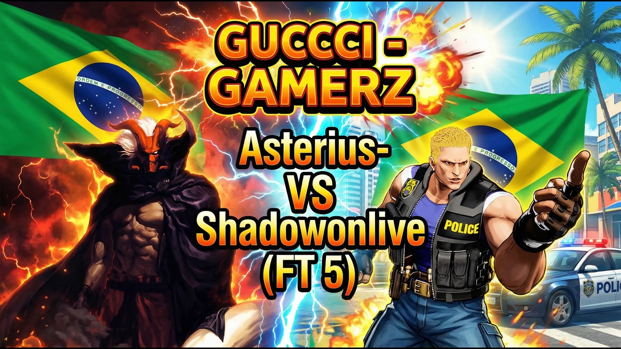 Garou - Mark of the Wolves - Asterius- VS - Shadowonlive ( FT5 ) #neogeo