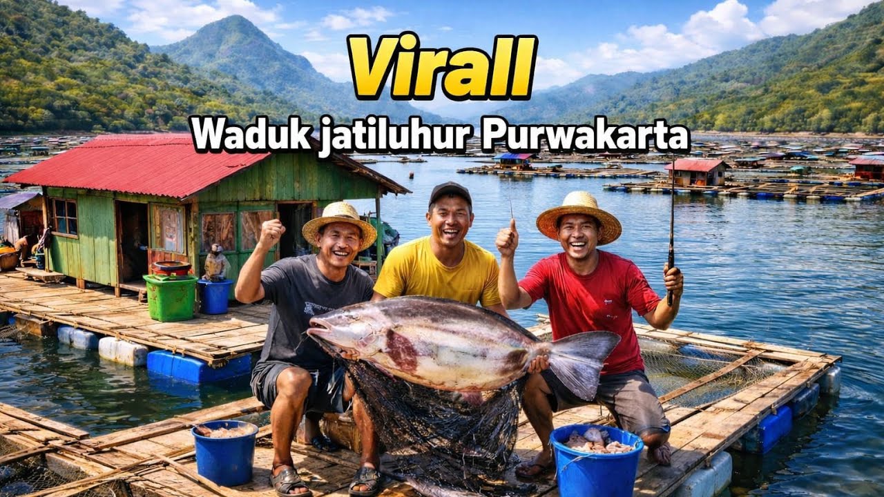Viral.!! Mancing di Waduk Jatiluhur Ikannya Gak Habis-Habis..