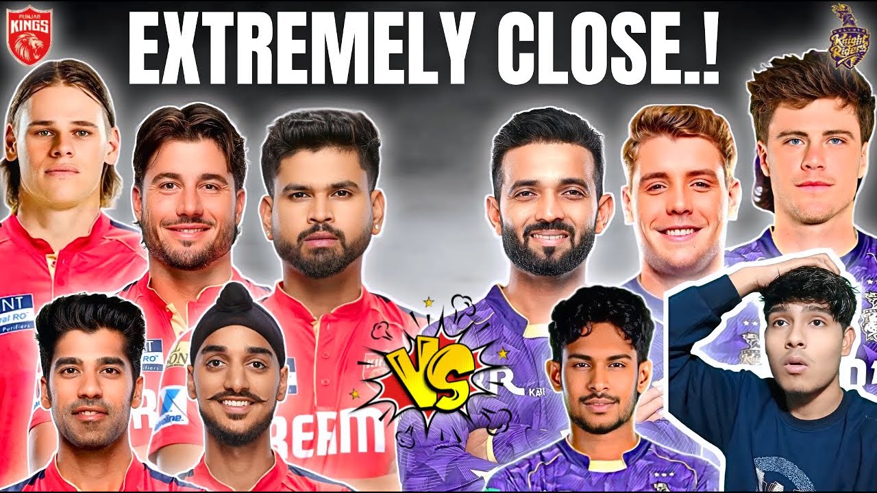 IPL 2026 : PBKS vs KKR Playing 11 Comparison🔥- Who wins Battle?
