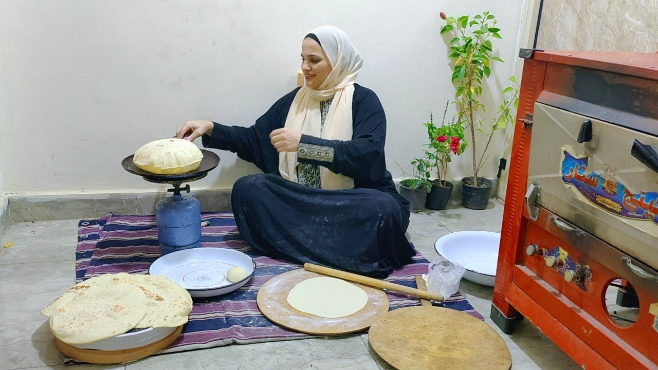 خبز الحليب الفلاحي اللي من غير فرن ولا زبده ولا سمن💪ابهار فلاحين مصر👌