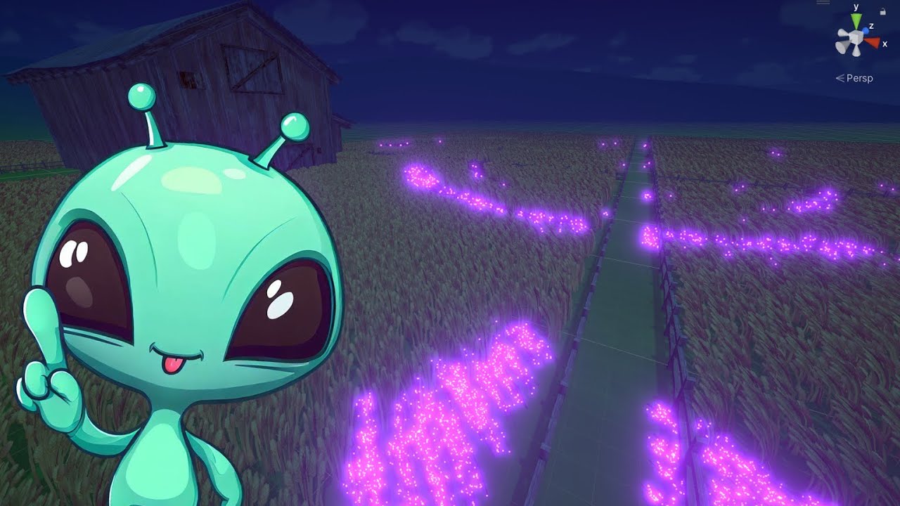 Wind and grass shader in Unity... and alien crop circles! Shader Graph tutorial
