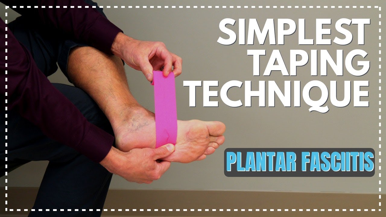 Simplest Taping Technique EVER for Plantar Fasciitis