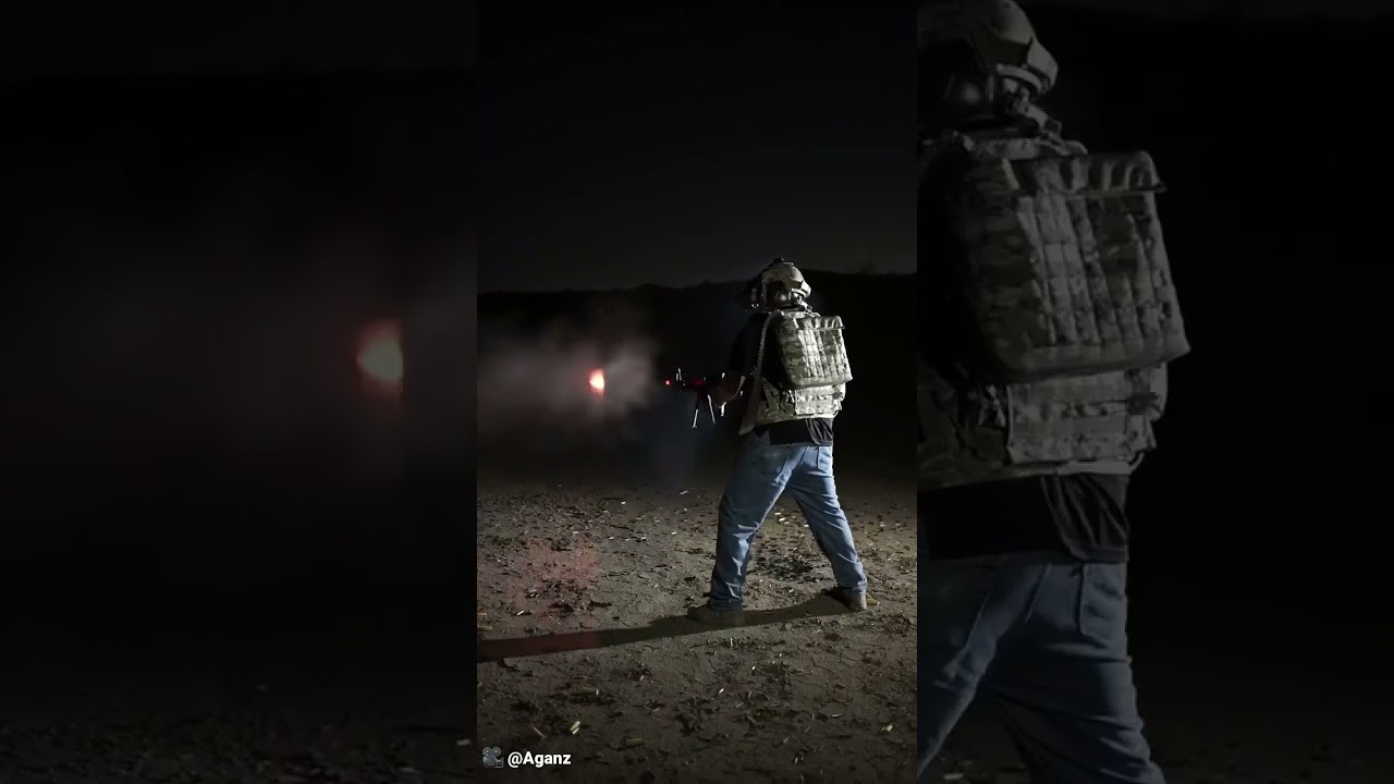 M60 Beltfed Machine Gun Predator Pack Dump!  Barrel got a bit warm.