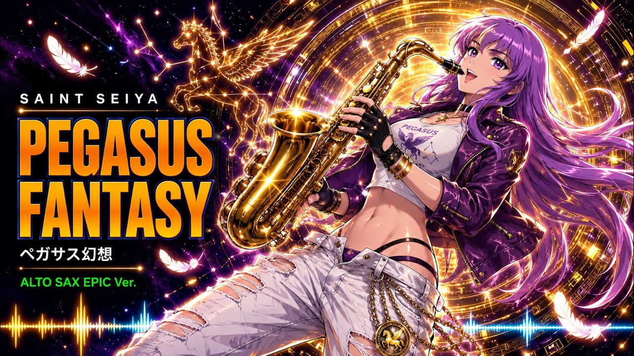 Saint Seiya - Pegasus Fantasy (Alto Sax Instrumental / Epic Version) | ペガサス幻想 | [AI Cover]