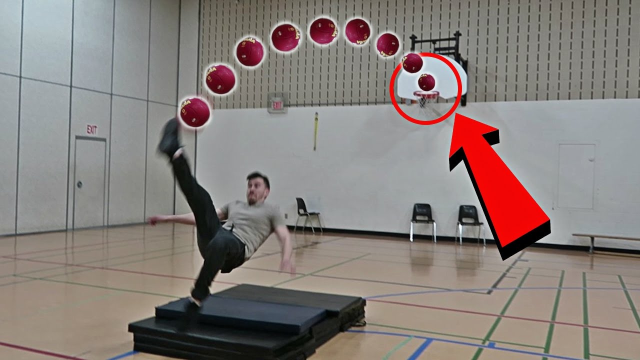 IMPOSSIBLE SOCCER BASKETBALL TRICKSHOTS CHALLENGE!!