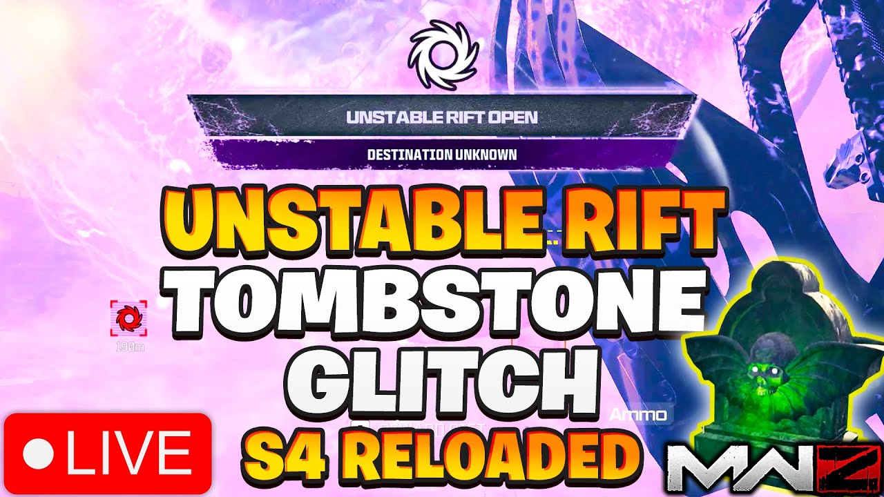 Tombstone Duplication Glitch for UNSTABLE RIFT + SOLO Unstable Rift MW3 Zombies