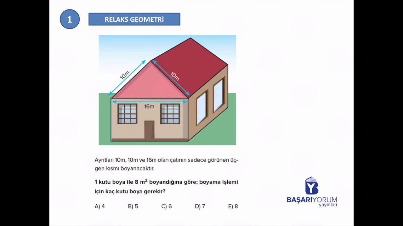 RELAX GEOMETRİ ÜÇGENDE ALAN GELİŞTİREN TEST-4