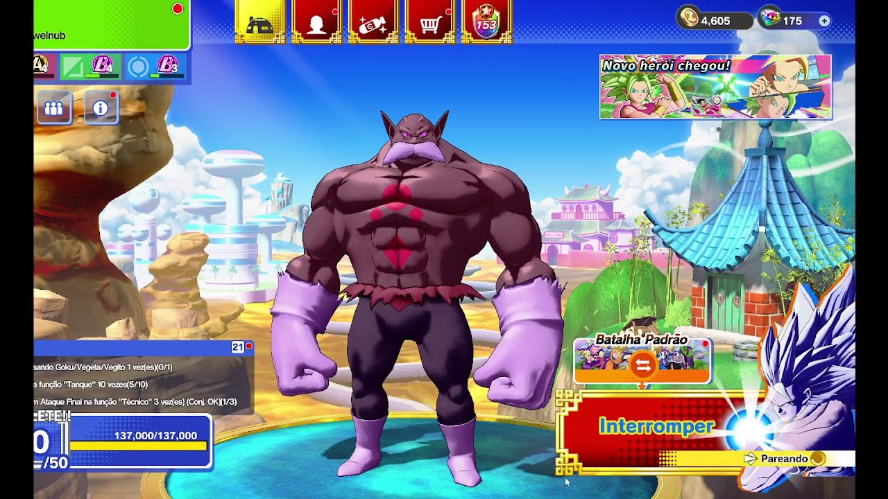 jogando Dragon Ball Gekishin Squadra