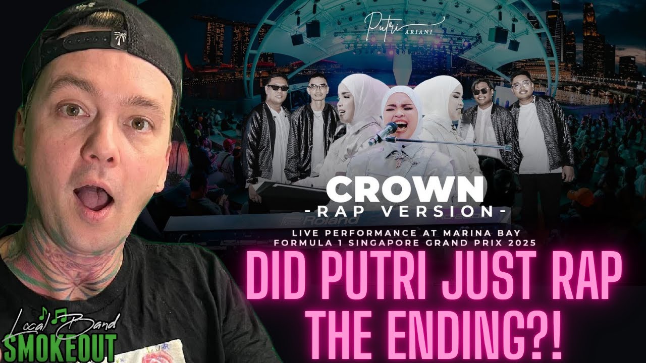 HOLY MOLY! Putri Ariani - Crown ( Reaction ) LIVE AT F1 SINGAPORE
