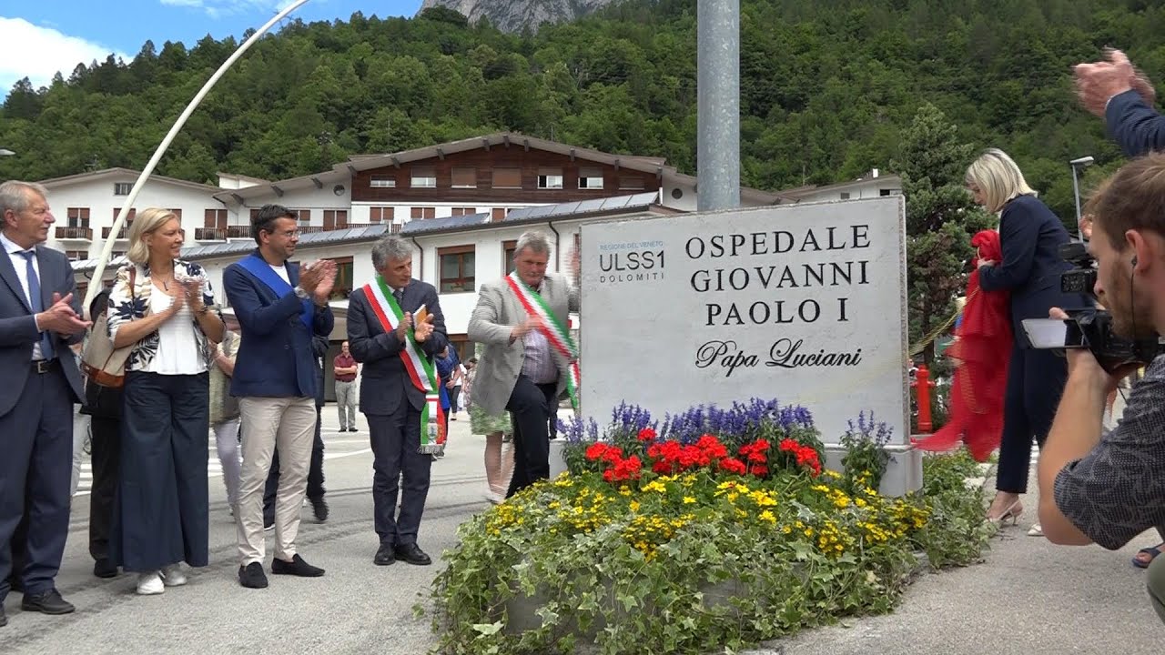 Ospedale di Agordo: l'intitolazione ufficiale a Papa Albino Luciani