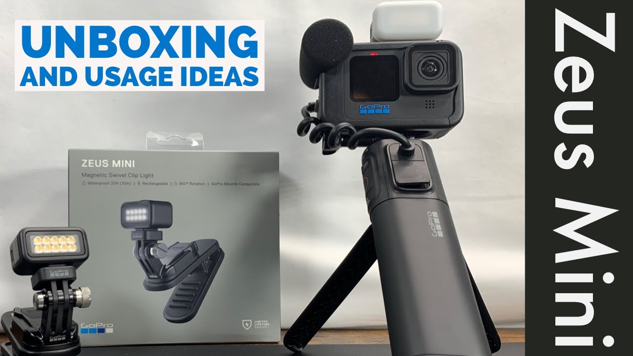 GoPro Zues Mini LED Light with Magnetic 360 Degree Swivel Clip | Unboxing and Quick Overview
