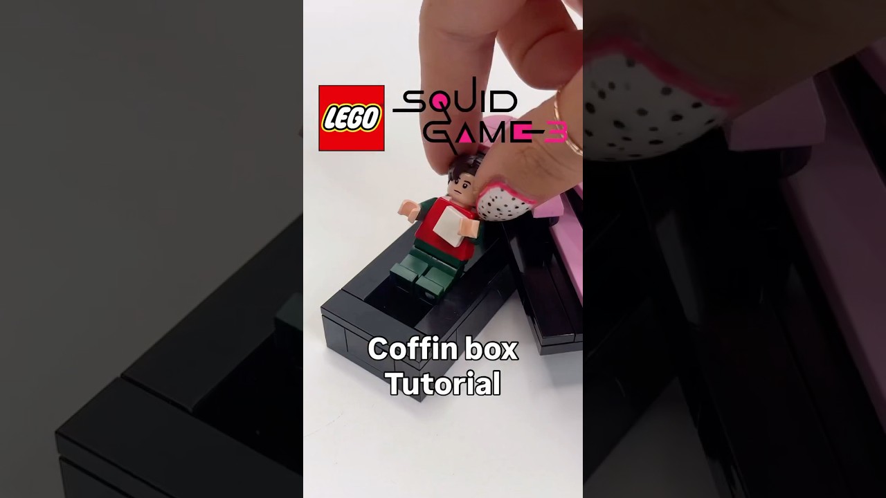LEGO Squid Game 3 Coffin Box Tutorial ⚰️🎀 #legosquidgame #legotutorial