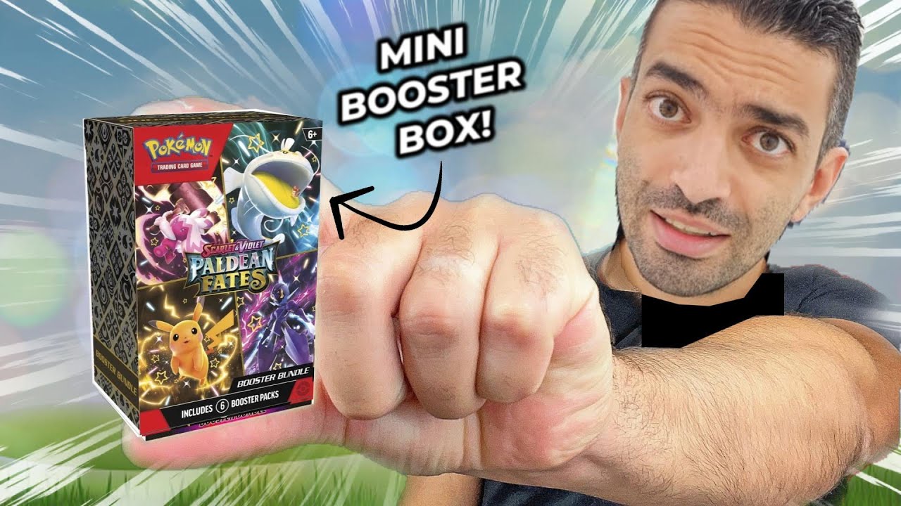 Abri la NUEVA MINI BOOSTER BOX de PALDEAN FATES... MAS de 60 Sobres