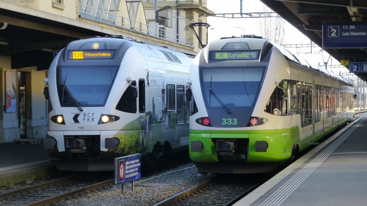 Swiss Trains: A la gare de Neuchâtel / At Neuchâtel Station, 03Jan17