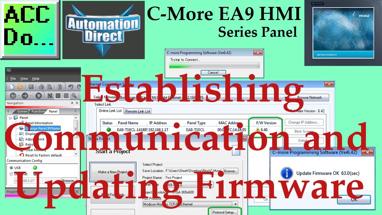 Master C-More HMI Programming: Live PLC Control in Action!