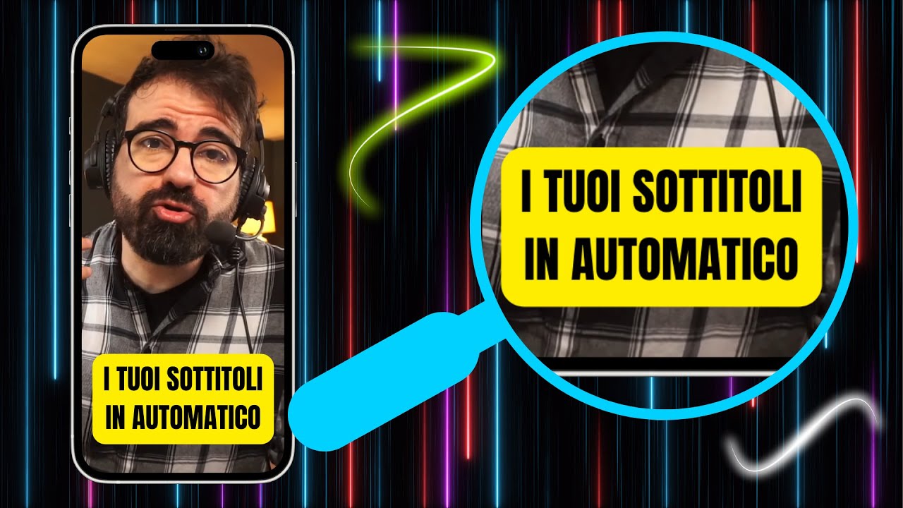 Come mettere i SOTTOTITOLI AUTOMATICI ai tuoi VIDEO 😱